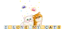 Blinkie- I Love My Cats