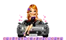 Blinkie- Glitter Graphic Girl