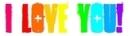 colorful i love you