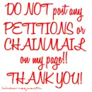 Chain mail and petitions