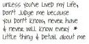 Don't Judge me