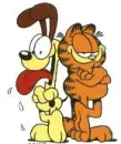 Odie and garfeild