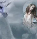 unicorn and lady 