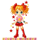 Blinkie- I Love Monkeys