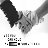 Holding hands :D