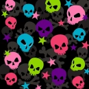 colorful skulls