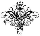 black skull tattoo