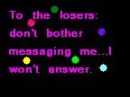 loser no message