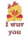 I wuv you