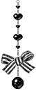 BLACK AND WHITE BOW