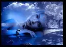 blue female beauty