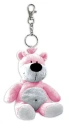 Pink teddy key chain