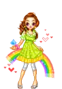 rainbow girl