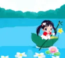 on the lake