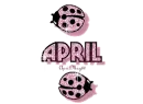 pink traveling ladybugs april