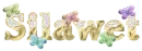 Glitter Gold Glass with Butterflies - Silawet
