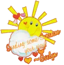 Sending sunshine your way, Evelyn