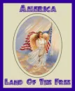 lady holding the american flag