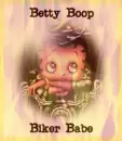 betty boop on a bike