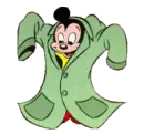 green coat
