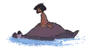 Mowgli and Baloo