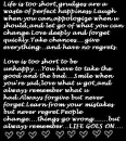 life is too short 