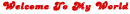 welcome text