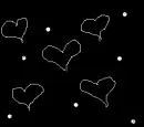 white hearts