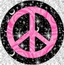 pink peace sign