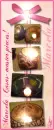 Stained glass candles frame