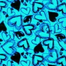 blue/black hearts