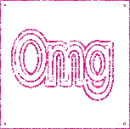 OMG pink glittered