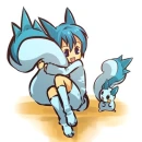 pachirisu girl and pachirisu