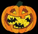 Pumpkin with Bats