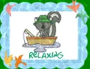 bear in a boat