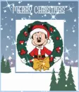 mickey mouse in a wreath