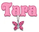 pink necklace tara