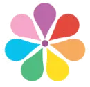 rainbow flower