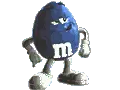 blue m&m guy