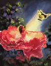 girl in flower