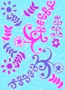 glitter flowers