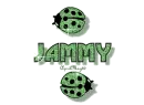 green traveling ladybugs jammy