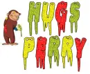 curious george hugs perry
