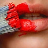 red lip