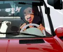 lipstick behind the wheel