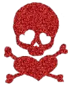 dark red skull