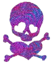 multi color skull