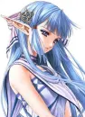 purple elf girl