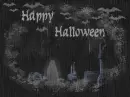 happy halloween graveyard