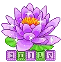 cute purple flower wid a name emily